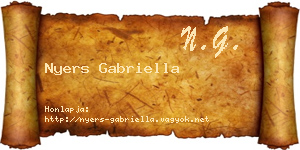 Nyers Gabriella névjegykártya