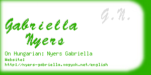 gabriella nyers business card